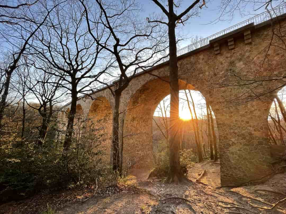 couché de soleil viaduc des fauvettes